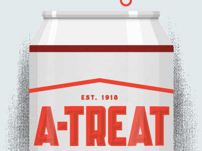 Some Mockin' bevel branding can grunge logo red soda typography vector
