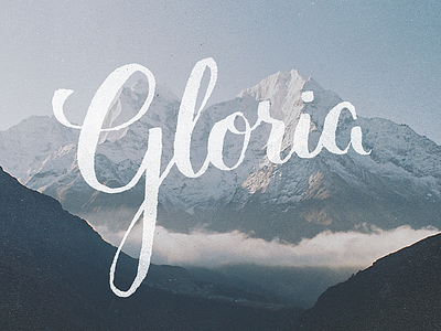 In Excelsis Deo advent christmas hand lettering