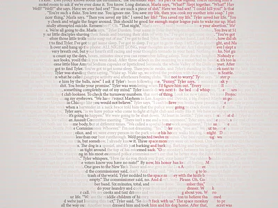 Fight Club Litograph Poster brad pitt edward norton fight club litograph poster red split typography white