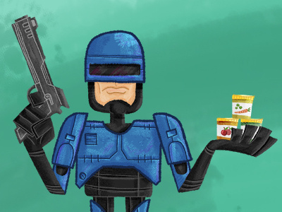 Robocop illustration textures