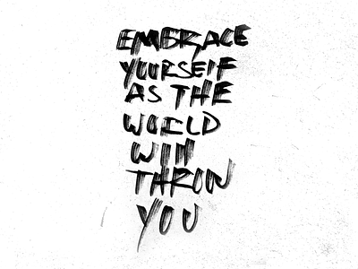 Embrace Yourself baseball embrace hand hand lettering letter lettering throw typography you