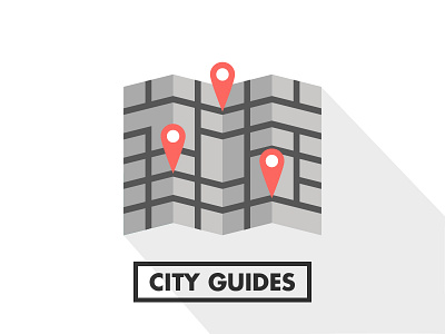 City Guides Icon app brand flat icon logo responsive typography ui ui design webdesign