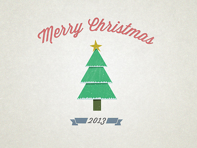 Merry Belated Christmas christmas flat merry ribbon shadows tree