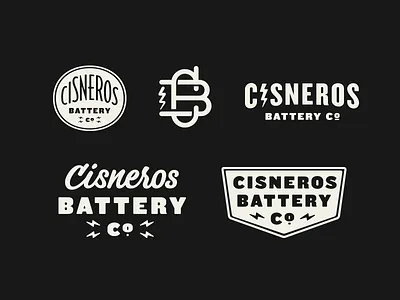 Cisneros Battery Co. options battery branding cisneros co company logo options