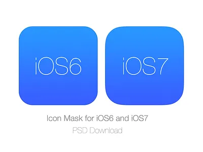 Icon Mask for iOS6 and iOS7 download free icon ios ios6 ios7 mask psd