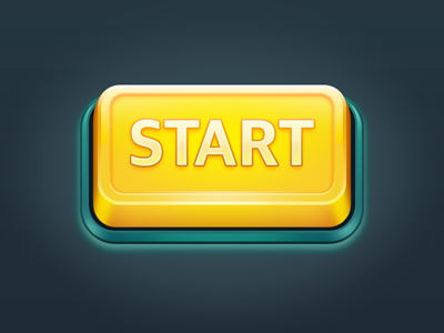 Yellow Button bank game ui yellow