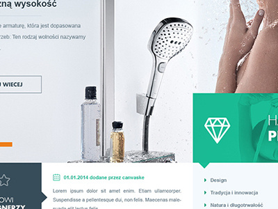 Bathroom accessories website WIP aske canvaske webdesign wip