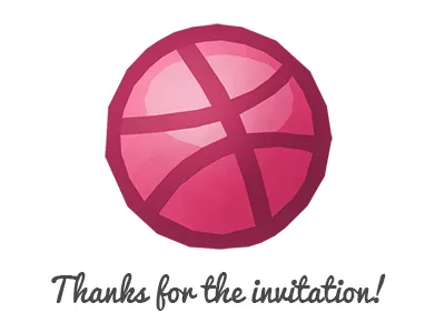 Dribbble debut design graphic invitation love low poly
