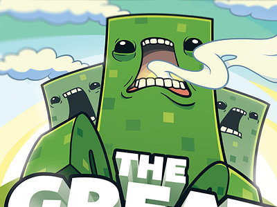 Minecraft Book Cover 2 book character cover creeper game illustration minecraft vector