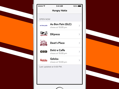 The new Hungry Hokie for iPhone hungry hokie hungry hokie iphone ios7 virginia tech
