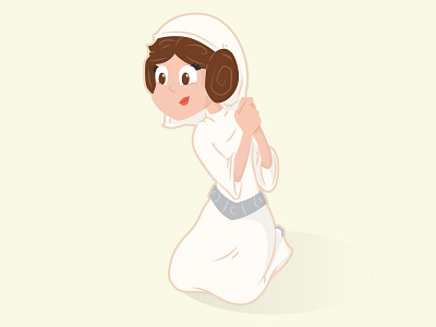 Princess Mary character christmas design illustration nativity star wars