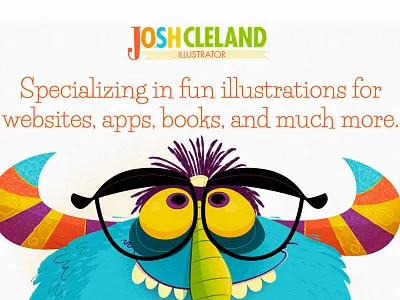 Monster illustration for JoshCleland.com illustration vector monsters fun illustrator