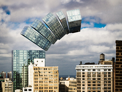 Building Slice N Dice abstract buildings illustration photoshop surreal