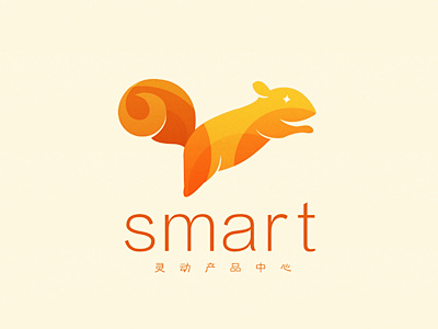 Smart Products Center LOGO 2 logo orange products smart squirrel