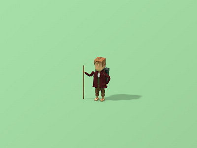 Bilbo Baggins 3d baggins bilbo c4d hobbit low poly lowpoly maya