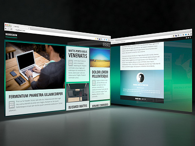 Norrsken blog ghost masonry responsive theme ui web webdesign