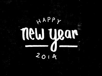 Happy New Year! 2014 hand lettering lettering new new year sketch year