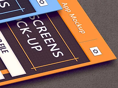App Screens Perspective Mockup app design app mockup app showcase apps