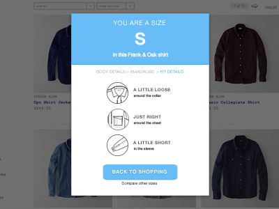 Clothes design ui