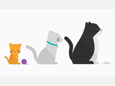 Growing Cats cat grow kitten pilot interactive yarn