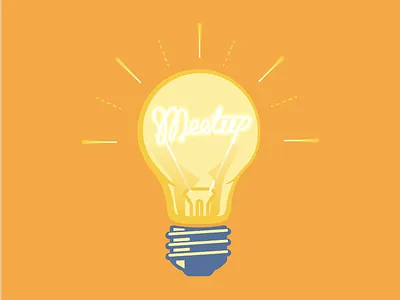 "No Meetups scheduled - have one in mind?" bulb light lightbulb meetup