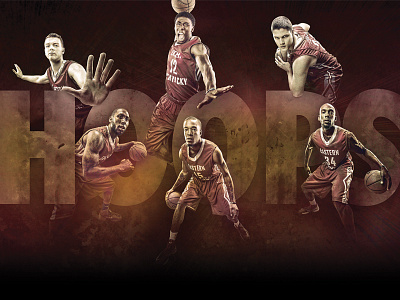 2013-2014 Eastern Kentucky University Men's Basketball Poster athletics basketball college digital art futura maroon photoshop poster sports textures university