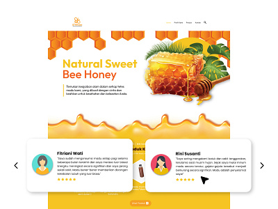 StarBee - Natural Honey Products Landing Page branding graphic design ui