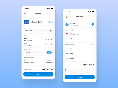 Checkout and Payment - Mobile Design app checkout checkoutapp mobile pay payment payment mobile tourismpayment ui uiux ux