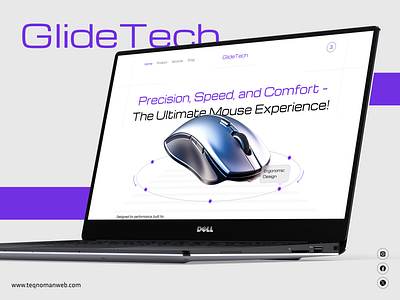 Glidetech - Landing Page dribbble landingpage mouselandingpage new post productdesign shot uidesign uiux