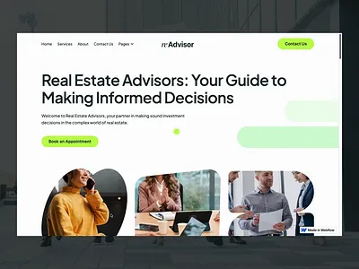 reAdvisor - Law Firm & Personal Webflow Template agency animation branding business consultency flowfye framer law firm lawyer mobile modern nocode personal portfolio responsive ui uiux webflow website