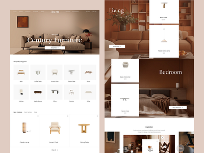 AURO- Shopify Furniture Store architecture ecommerce furniture furniture website interiors landing page luxury website design online shop product design shopify shopify store ui web design website design