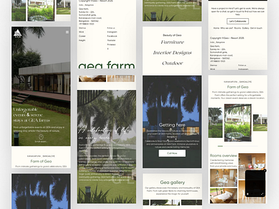 Resort Responsive adaptive booking farm website holiday home homepage homestay hotel booking landing page minimal mobile responsive reservation resort responsive room booking travel ui vacation web design website