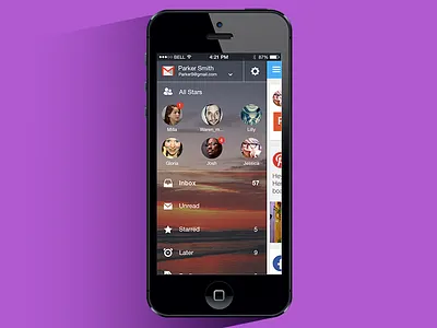 Molto email app email app mobile ui