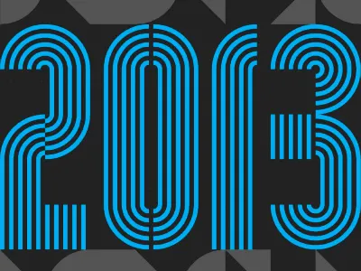 2013: Year in Music 2013 geometric lines numbers