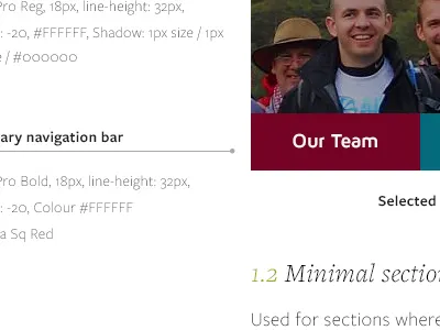 Styleguide - Masthead variations patterns styleguide