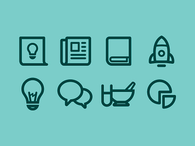 Line icon Set flat graph icon knowledge line minimalism science set stroke