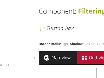 Styleguide - Button bar buttons patterns styleguide