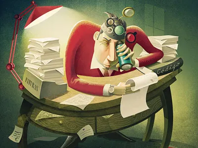 Decrypting invoices editorial finance illustration press