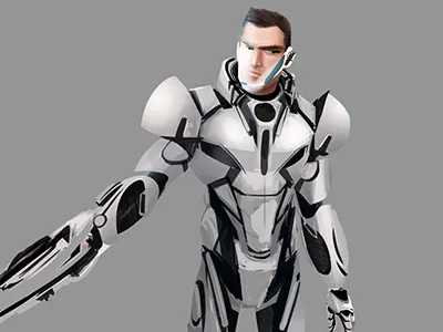 Alkaline warrior argentina buenos aires character design illustration sci fi science fiction scifi space toyto