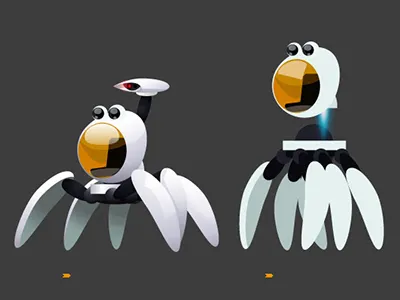 Alkaline Sentry Robots argentina buenos aires illustration logo sci fi science fiction scifi space toyto