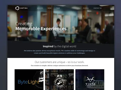 Cantina.Co cantina homepage website