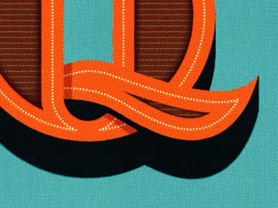 Q design type typography