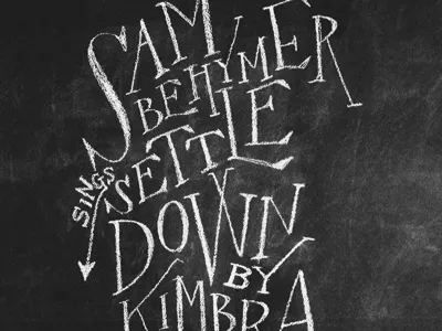 you know what I'm chalking about... chalk type typography