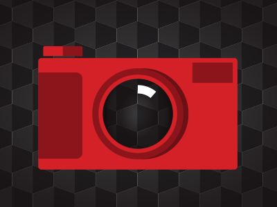 Photo Icon facebook icon photo red vector