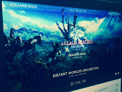 More final fantasy experiments design fullwidth header news online weather web web design