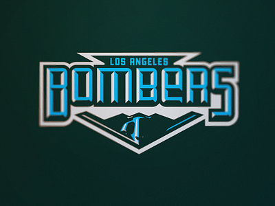 LA Bombers a11fl angeles bombers football la logo los sports