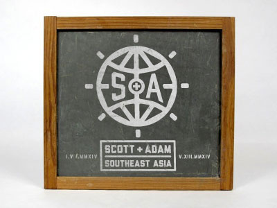 Travel Blog adventure asia chalk chalk board explore logo thailand travel typography world