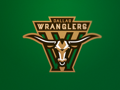 Dallas Wranglers a11fl dallas football logo sports wranglers