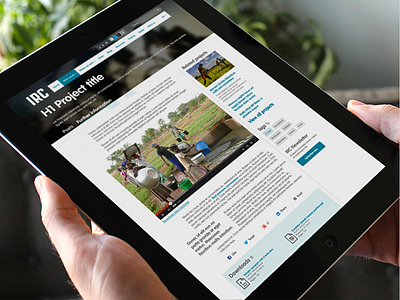 IRC Project Post drupal ia ipad responsive ui ux web design