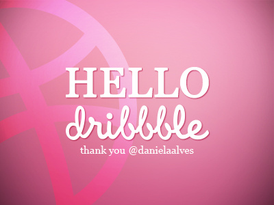 Hello. debut dribbble invite thank you thanks